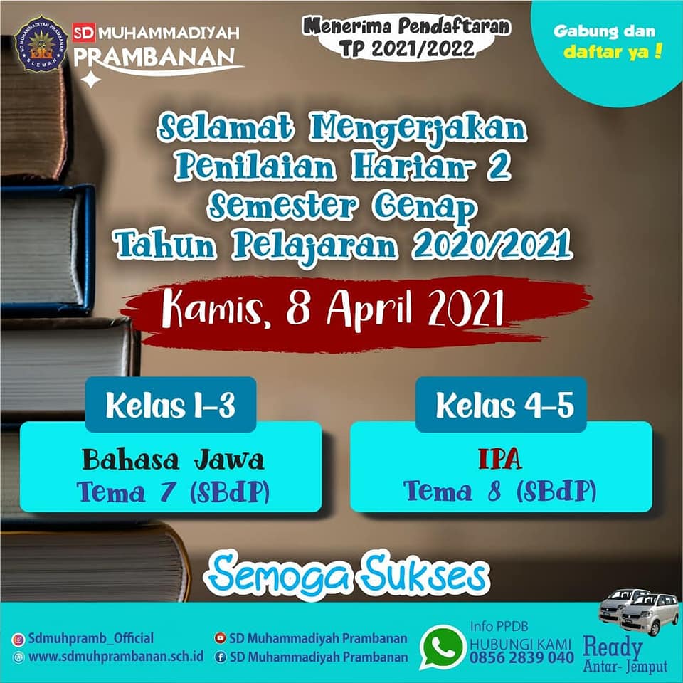 Kegiatan SD Muhammadiyah Pramabna 8 April 2021 | SD Muhammadiyah Prambanan