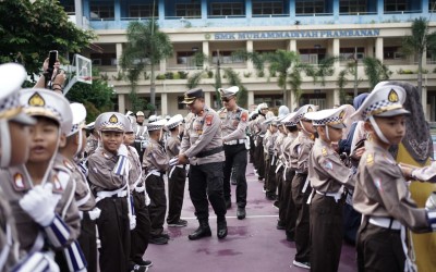 Pelantikan Pocil SD Muh Prambanan, Pelopor Keselamatan Berlalu-lintas di Sekolah