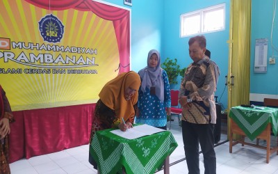 Serah Terima Jabatan  Kepala Sekolah SD Muhammadiyah Prambanan